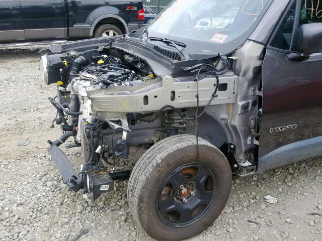 ZACCJBAH6JPJ14829 - 2018 JEEP RENEGADE S ნაცრისფერი ფოტო 9