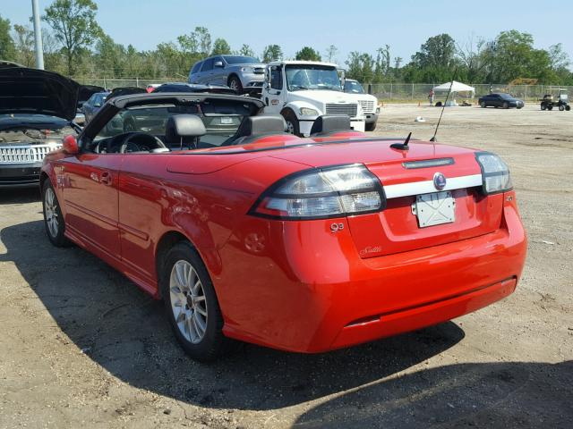 YS3FB79Y886013019 - 2008 SAAB 9-3 2.0T RED photo 3