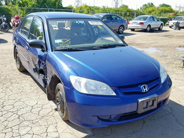 2HGES16354H643194 - 2004 HONDA CIVIC DX V BLUE photo 1