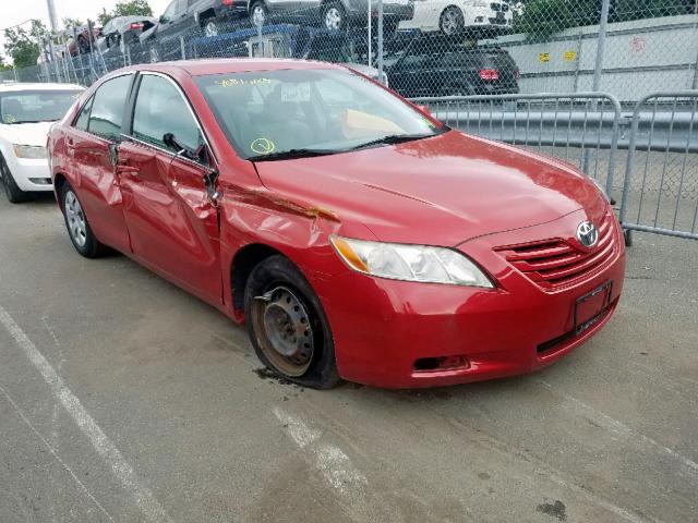 4T1BE46K78U227518 - 2008 TOYOTA CAMRY CE RED photo 1