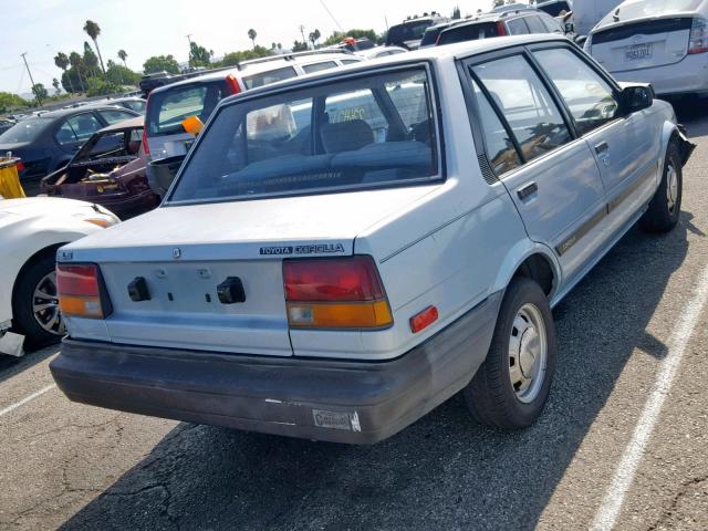 JT2AE83E3F3215691 - 1985 TOYOTA COROLLA LE BLUE photo 4