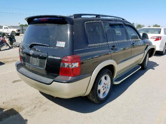 JTEDP21A340019045 - 2004 TOYOTA HIGHLANDER BLACK photo 4