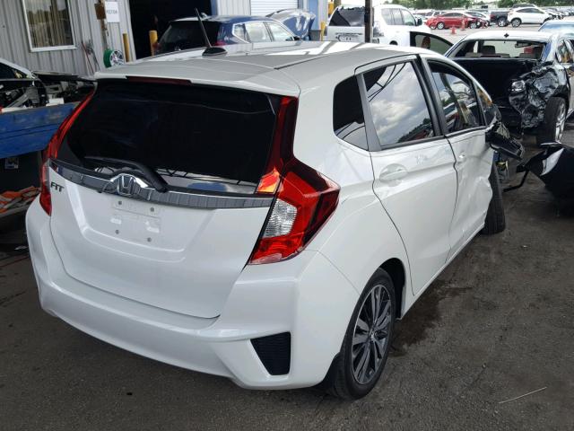 3HGGK5H87FM709791 - 2015 HONDA FIT EX WHITE photo 4