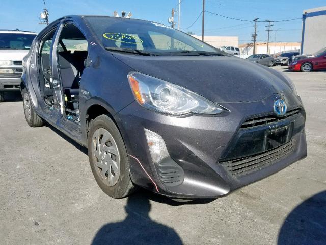 JTDKDTB39G1118848 - 2016 TOYOTA PRIUS C CHARCOAL photo 1