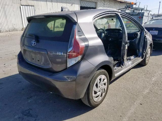 JTDKDTB39G1118848 - 2016 TOYOTA PRIUS C CHARCOAL photo 4