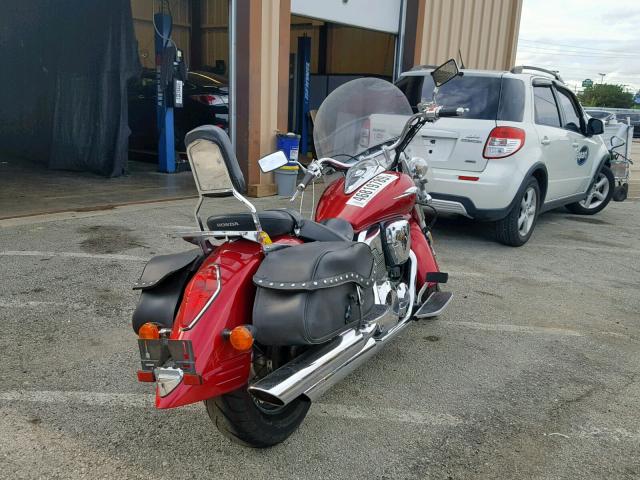 1HFSC52055A200423 - 2005 HONDA VT1300 S RED photo 4