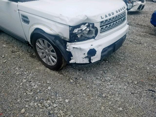 SALAG2D48DA661311 - 2013 LAND ROVER LR4 HSE WHITE photo 9