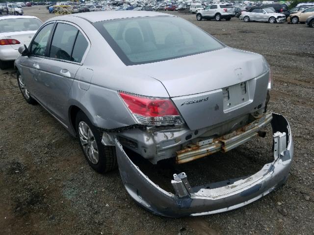 1HGCP2F39AA148148 - 2010 HONDA ACCORD LX SILVER photo 3