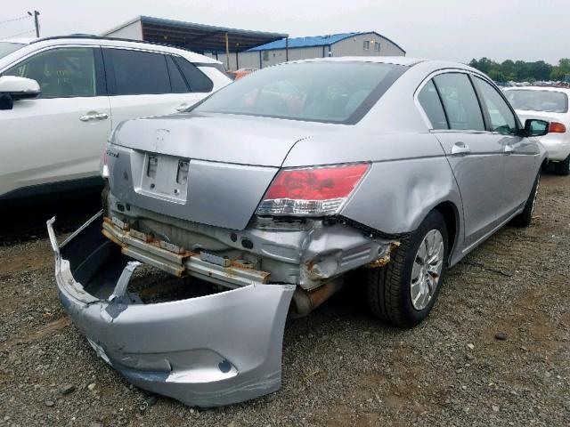 1HGCP2F39AA148148 - 2010 HONDA ACCORD LX SILVER photo 4