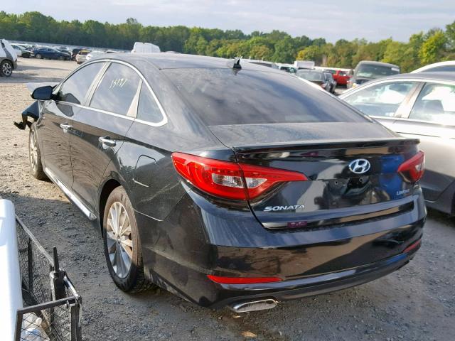 5NPE34AF2FH013349 - 2015 HYUNDAI SONATA SPO BLACK photo 3