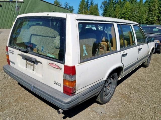 YV1FW8834N2360190 - 1992 VOLVO 740 WHITE photo 4