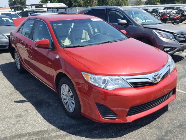 4T4BF1FK6ER434222 - 2014 TOYOTA CAMRY L RED photo 1