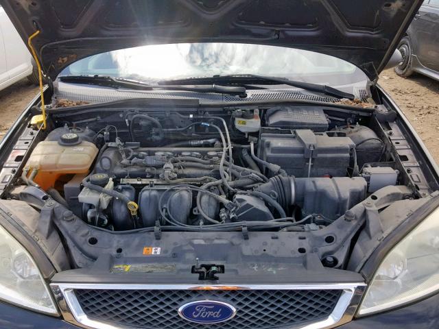 1FAHP34N97W212978 - 2007 FORD FOCUS ZX4 BLACK photo 7