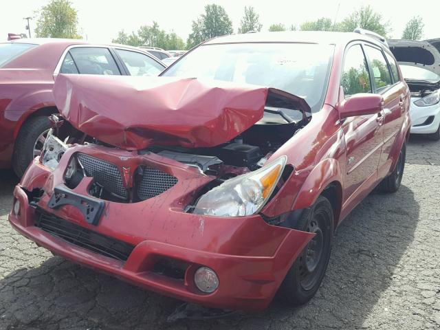 5Y2SL63875Z432740 - 2005 PONTIAC VIBE RED photo 2