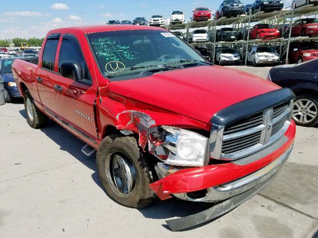 1D7HU18P57J544602 - 2007 DODGE RAM 1500 S RED photo 1