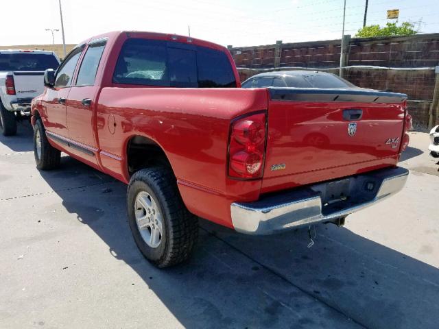 1D7HU18P57J544602 - 2007 DODGE RAM 1500 S RED photo 3