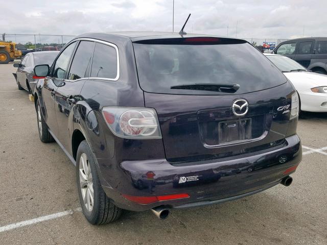 JM3ER4WLXA0343802 - 2010 MAZDA CX-7 BLACK photo 3