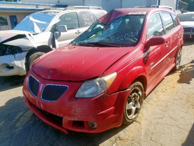 5Y2SL65846Z401444 - 2006 PONTIAC VIBE RED photo 2