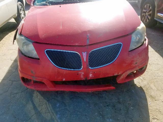 5Y2SL65846Z401444 - 2006 PONTIAC VIBE RED photo 7