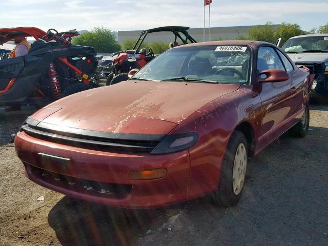 JT2ST87F6M0094473 - 1991 TOYOTA CELICA GT MAROON photo 2