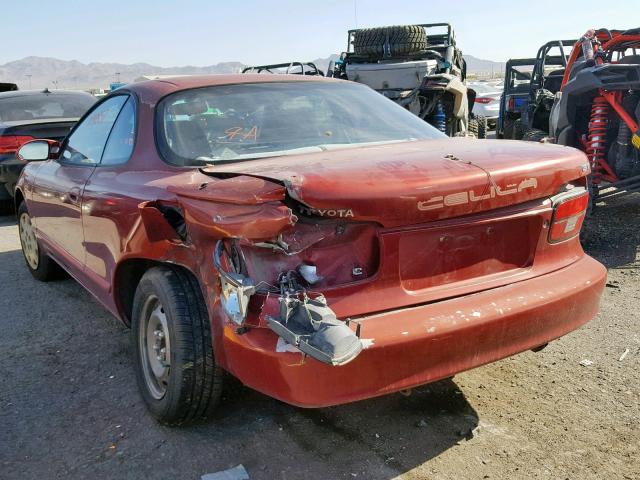 JT2ST87F6M0094473 - 1991 TOYOTA CELICA GT MAROON photo 3