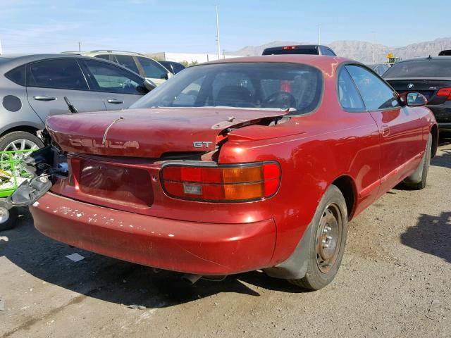 JT2ST87F6M0094473 - 1991 TOYOTA CELICA GT MAROON photo 4