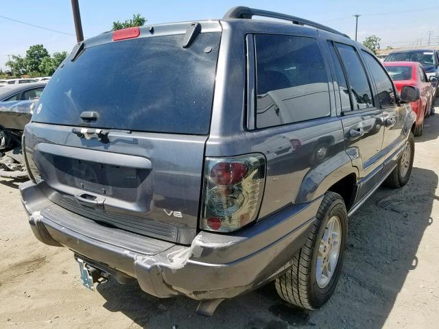 1J4GW48N72C209137 - 2002 JEEP GRAND CHER GRAY photo 4