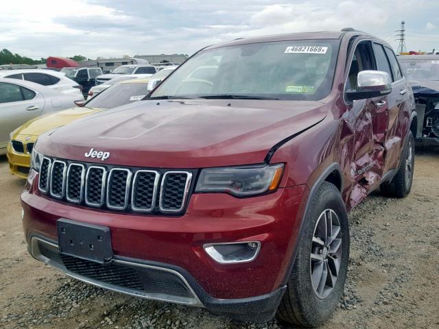 1C4RJFBG5HC749050 - 2017 JEEP GRAND CHER RED photo 2