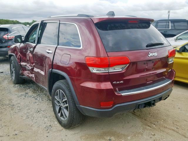 1C4RJFBG5HC749050 - 2017 JEEP GRAND CHER RED photo 3