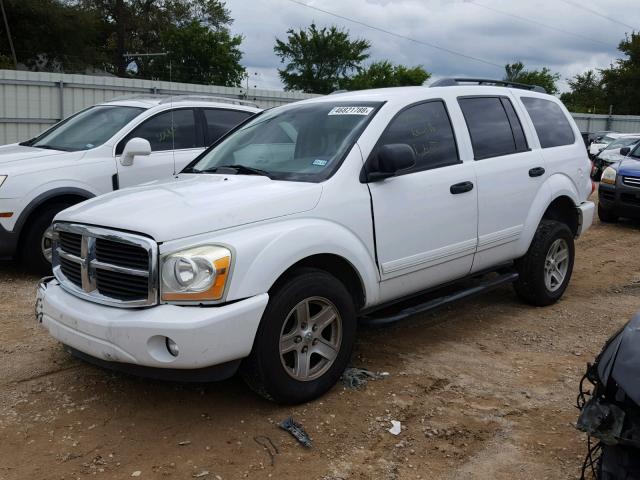 1D8HD48D35F551714 - 2005 DODGE DURANGO SL WHITE photo 2