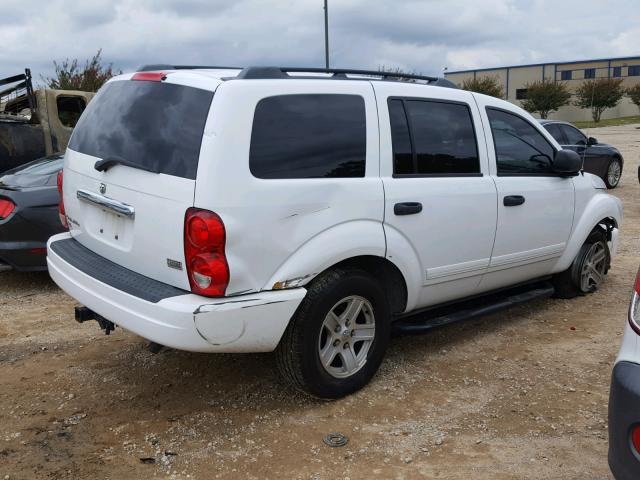 1D8HD48D35F551714 - 2005 DODGE DURANGO SL WHITE photo 4