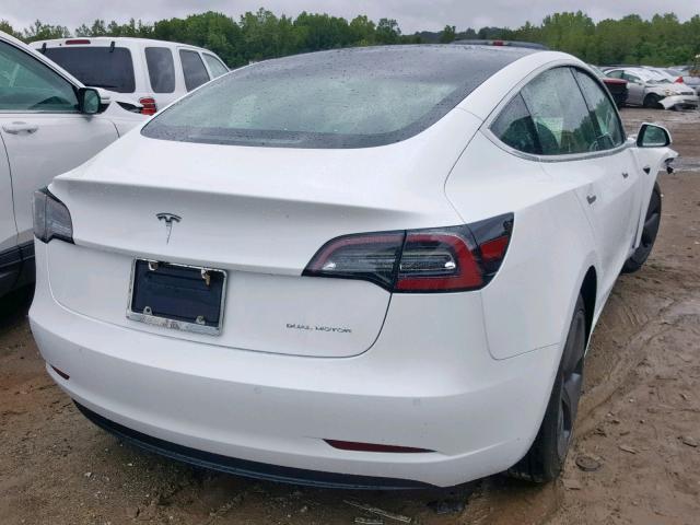 5YJ3E1EB5KF452917 - 2019 TESLA MODEL 3 WHITE photo 4