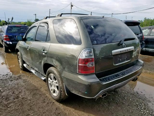 2HNYD18886H508772 - 2006 ACURA MDX TOURIN GREEN photo 3