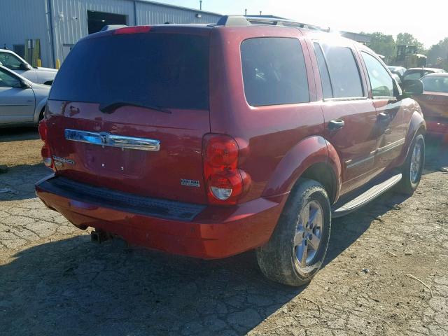 1D8HB58297F511733 - 2007 DODGE DURANGO LI MAROON photo 4