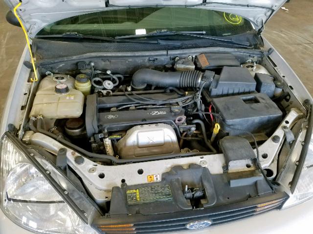 1FAFP38302W129853 - 2002 FORD FOCUS ZTS SILVER photo 7