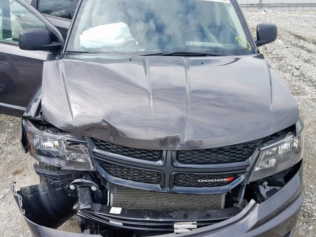 3C4PDCAB2JT236884 - 2018 DODGE JOURNEY SE CHARCOAL photo 7