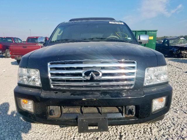 5N3AA08C74N811810 - 2004 INFINITI QX56 BLACK photo 9