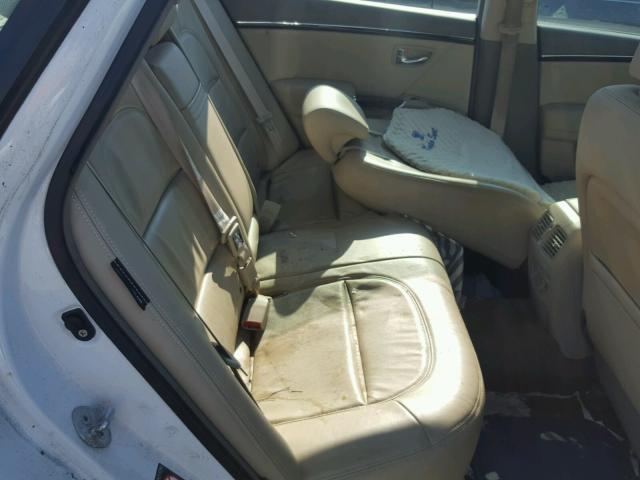 KMHFC46D49A350513 - 2009 HYUNDAI AZERA GLS WHITE photo 6