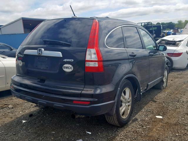 5J6RE4H70AL075843 - 2010 HONDA CR-V EXL BLACK photo 4