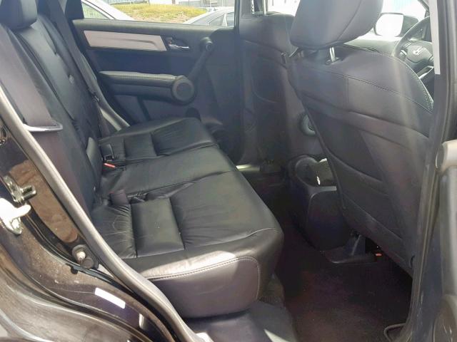 5J6RE4H70AL075843 - 2010 HONDA CR-V EXL BLACK photo 6