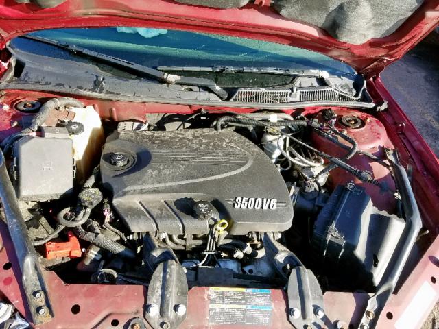 2G1WT58K769365447 - 2006 CHEVROLET IMPALA LT RED photo 7