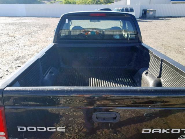 1D7HG12K04S748847 - 2004 DODGE DAKOTA SXT BLACK photo 6