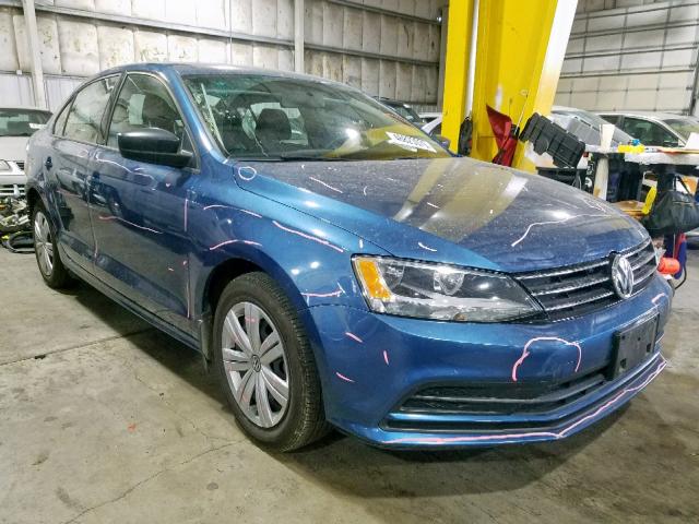 3VW3A7AJ1FM265765 - 2015 VOLKSWAGEN JETTA TDI BLUE photo 1