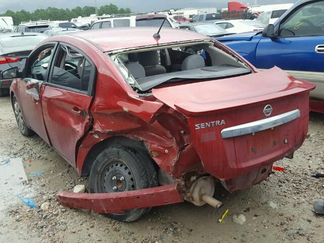 3N1AB6AP3CL639691 - 2012 NISSAN SENTRA 2.0 RED photo 3