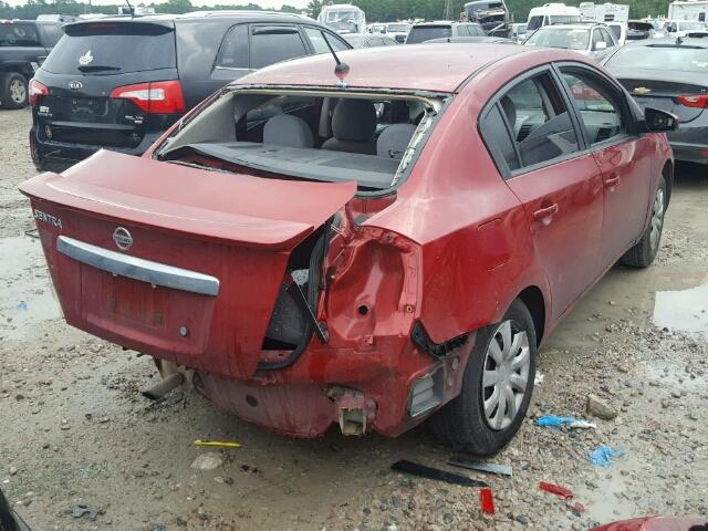 3N1AB6AP3CL639691 - 2012 NISSAN SENTRA 2.0 RED photo 4