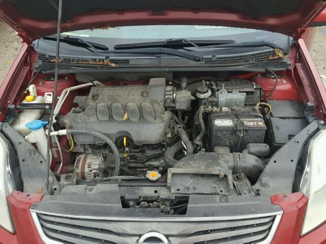 3N1AB6AP3CL639691 - 2012 NISSAN SENTRA 2.0 RED photo 7