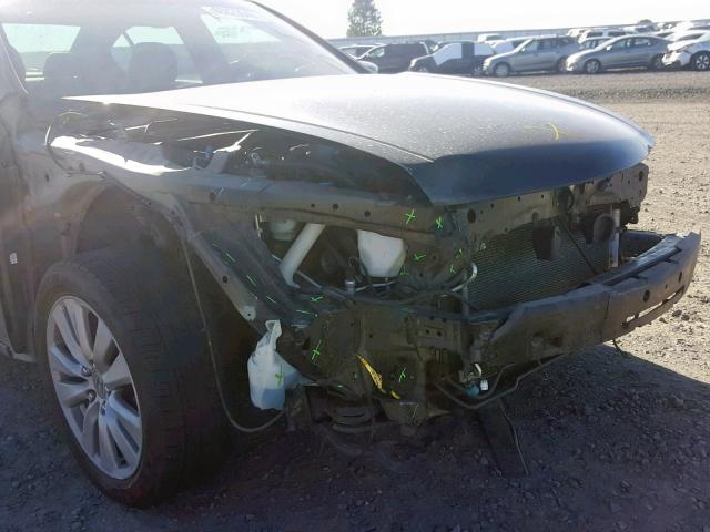 1HGCP3F86CA009051 - 2012 HONDA ACCORD EXL BLACK photo 9