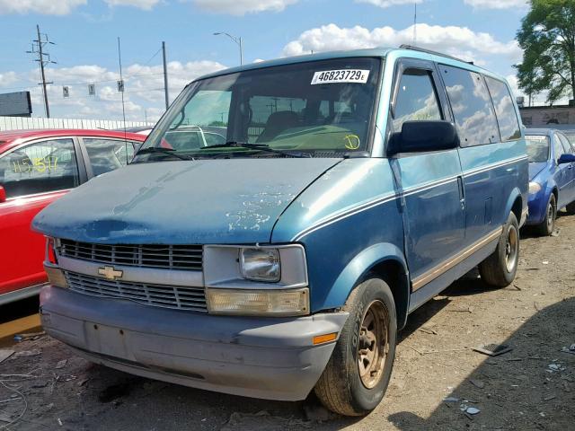 1GNDM19W9SB157169 - 1995 CHEVROLET ASTRO BLUE photo 2