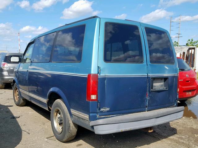 1GNDM19W9SB157169 - 1995 CHEVROLET ASTRO BLUE photo 3