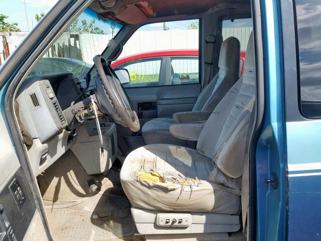 1GNDM19W9SB157169 - 1995 CHEVROLET ASTRO BLUE photo 5